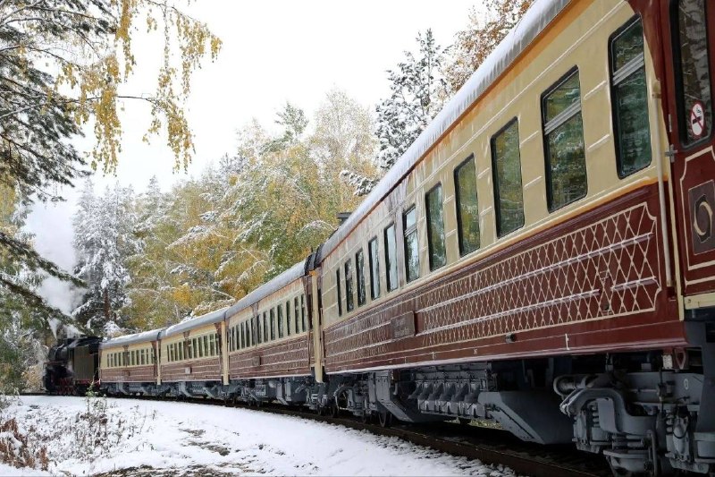 Ретро-поезд в Верхотурье