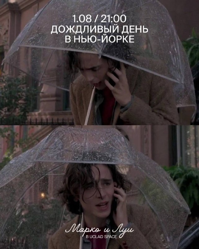 Кинопоказ «Дождливый день в Нью-Йорке»